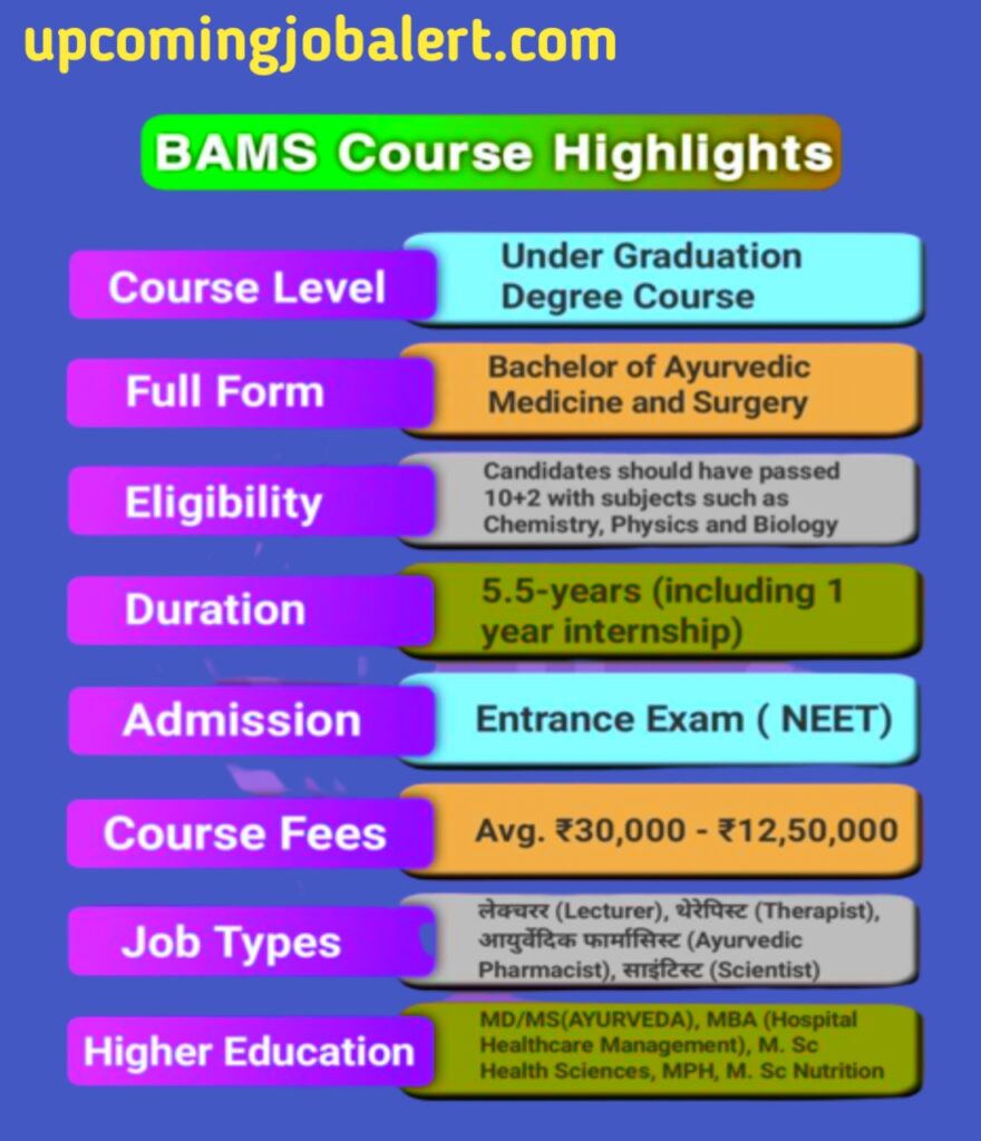 BAMS course highlights 